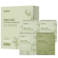 KUNDAL 昆黛爾 柔軟衛生棉 Regular 16片 3包+Large 14片, 1組