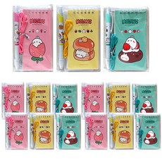 筆記本和筆組, 15個, 混合顏色