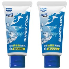 PONPON澎澎 MAN洗面乳 激酷 控油 薄荷超清爽 配方, 100g, 2條