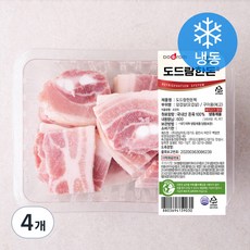 도드람한돈 복고 오겹살 구이용 (냉동), 600g, 4개