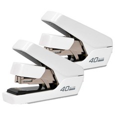 deLi 得力 易利平 平面型釘書機 33號針 0370S, 白色, 2個
