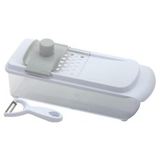 PEARL LIFE 珍珠金屬 Simplice系列 寬板刨絲器與削皮器組, 白色, 1組