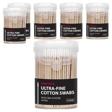 파인듀 다용도 초미세 면봉, 6개, 400개입