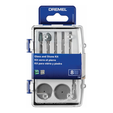 DREMEL 精美 迷你玻璃石工8件組 736, 1組