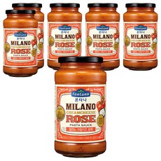 폰타나 밀라노 크림치즈 로제 파스타소스, 600g, 6개