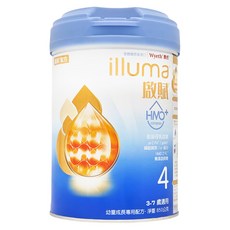 illuma 啟賦 幼童成長專用配方奶粉 4號 HMO 3~7歲, 850g, 1罐
