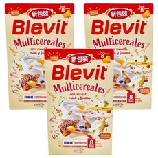 貝樂維8種穀類堅果風味水果麥精 500g 1盒, 3盒