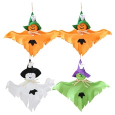 파티공구 허수아비 유령 장식 세트, 호박, 화이트, 그린