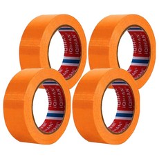다다 고점도 강력 면 테이프 40mm x 50m, 진 오렌지, 4개