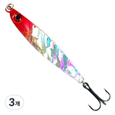 씨타임 제스트 메탈지그 송어 쏘가리 삼치, 40g, R H, 3개
