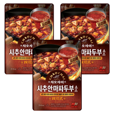CHAOCHAI 四川麻婆豆腐醬, 3包, 150g
