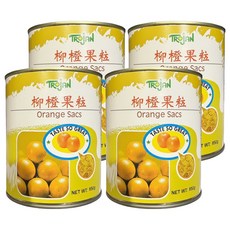 TROJAN 傳佳 柳橙果粒 (Orange Sacs), 850g, 4罐