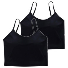 冰絲吊帶帶胸墊背心 B741 2件