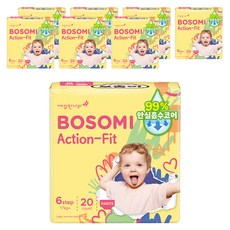 BOSOMI Action Fit褲型尿布, 第6階段, 160片