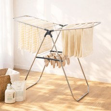 코멧 홈 접이식 중형 빨래건조대, 그레이, 1개