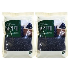 월드그린 고소한 검은콩 서리태, 1kg, 2개