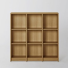 까사미아 하벨 책장 3단 110cm 방문설치, 내추럴