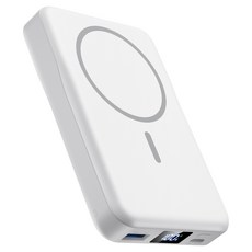 YINTO 맥세이프 보조배터리 10000mAh C타입, W18, 화이트