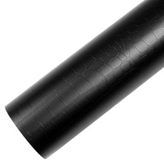 ROSEROSA 室內裝飾貼膜 人造皮革 皮革貼紙 SG55, 黑色, 60cm x 20m