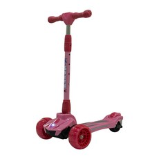 케이스피드 안전쇽업쇼버 광폭바퀴 접이식킥보드 K-1, 핑크, 1개