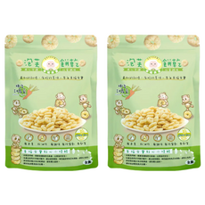 NATURMI 幸福米寶 泡芙餅乾 8個月以上, 椰香胡蘿蔔, 20g, 2包