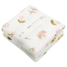 HARADA ORIMONO 原田織物 純棉8層紗布抹布 28 x 28 cm, 粉花, 1組