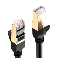 UGREEN 綠聯 CAT7 網路線 FTP版, 0.5m, 黑色, 1條