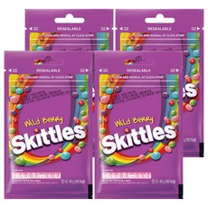 Skittles 彩虹糖 綜合莓果口味, 40g, 4包