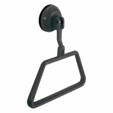 LASSLEY 蕾絲妮 MAGIC彩色強力吸盤毛巾架, 黑色, 1個