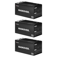 Maskover MF 黃沙防疫掛耳式口罩 KF94, 50片, 3盒, 黑色