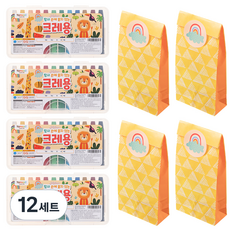 Tamsaa 不沾手的蠟筆 生日禮物用, 12套