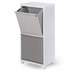 프랑코홈 스탠드 분리 수거함 2단 40L, 그레이