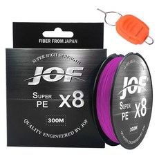 JOF SUPER PE 8股釣魚線 300m+Silver Cast 魚線固定器, 粉紅色+隨機出貨(擋線器), 1套