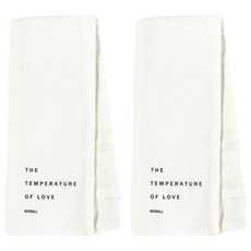 보웰 사랑의 온도 천연 곡물 찜질 핫팩 커버 어깨형 화이트, 2개