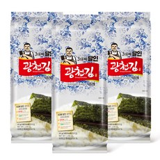 광천김 3대째 달인 재래 조각김, 55g, 3개