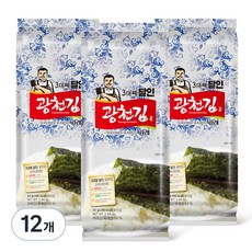 광천김 3대째 달인 재래 조각김, 55g, 12개