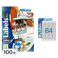 正牌 高光澤雷射專用標籤 4X21, 100個, 84格