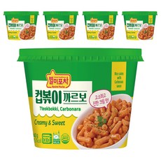 MONGGO FOODS INC. Byulmi Pocha杯裝奶油辣炒年糕, 140g, 5入