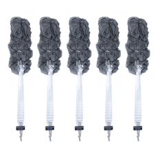 KEYTOSS 詰朵斯 竹炭添加 POPO沐浴刷, 黑色, 1入, 5支