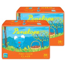Penelope First Touch Class不易結塊褲型尿布, XL, 76片
