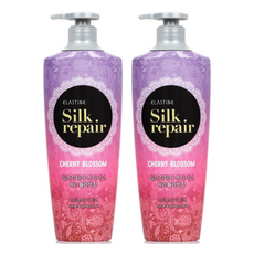 엘라스틴 실크 리페어 컨디셔너 체리블라썸향, 550ml, 2개