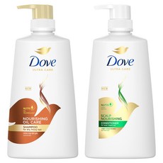 도브 너리싱 오일 케어 샴푸 680ml + 스칼프 너리싱 컨디셔너 660ml 세트, 1개