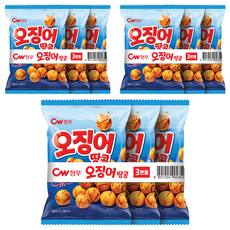 청우식품 오징어땅콩 3p, 90g, 3개