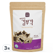 Tigak Taegak 酥脆香醇炸海苔脆片, 80g, 3包