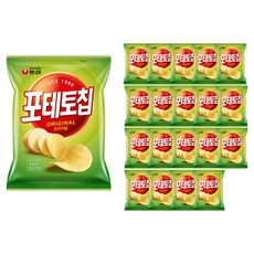 농심 포테토칩 오리지널, 60g, 20개