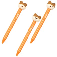 POPO FANCY Hamchi 搖頭原子筆 0.7mm, 棕色, 3個