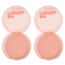 I'M MEME 單色腮紅 6g, 01 櫻花烤奶, 2個