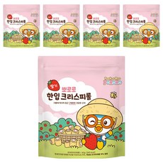 어니스트에프엔비 뽀로로 한입 크리스피롤 딸기, 60g, 5개