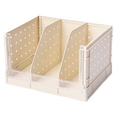 isona 多功能收納箱 2號 30 x 24 x 18cm 710g, 米白色, 1個