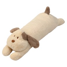 動物狗狗長抱枕, 米色